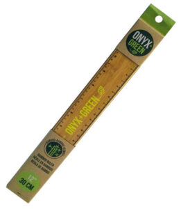 Onyx and Green Bamboo ruler
